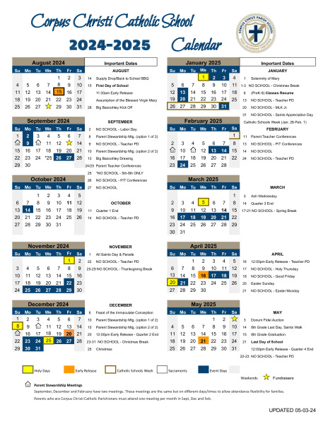 2024 2025 School Calendar